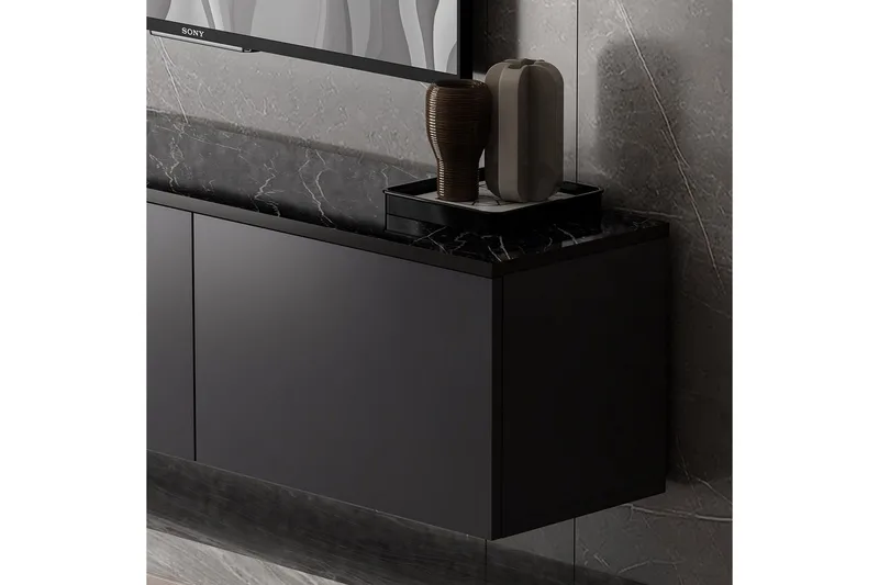 Neon Tv-bänk 160 cm - Antracit - Möbler - Tv möbel & mediamöbel - TV bänk & mediabänk