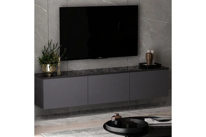 Neon Tv-bänk 160 cm - Antracit - Möbler - Tv möbel & mediamöbel - TV bänk & mediabänk