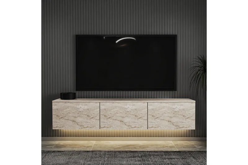 Neon Tv-bänk 160 cm Beige - Beige - Möbler - Tv möbel & mediamöbel - TV bänk & mediabänk