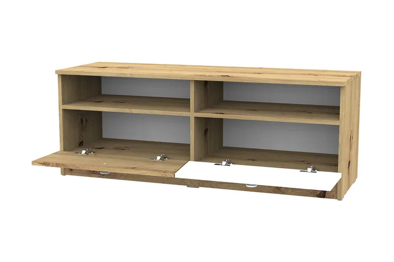 Nero Tv-bänk 120 cm - Natur/Vit/Grå - Möbler - Tv möbel & mediamöbel - TV bänk & mediabänk