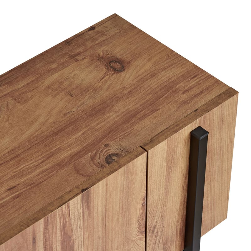 Nexus TV-bänk 180 cm - Atlantic Pine och svart - Möbler - Tv möbel & mediamöbel - Mediastativ & väggfäste