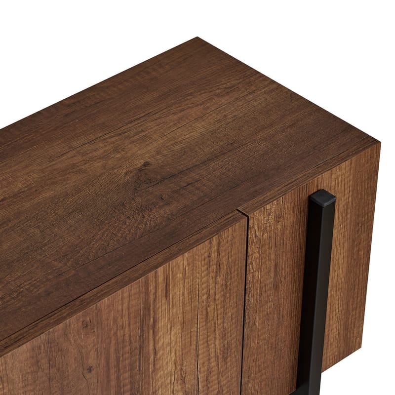 Nexus TV-bänk 180 cm - Barok valnöt och svart - Möbler - Tv möbel & mediamöbel - Mediastativ & väggfäste