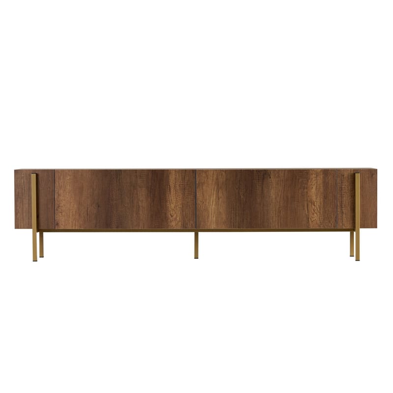 Nexus TV-bänk 180 cm - Barok Walnut Gold - Möbler - Tv möbel & mediamöbel - Mediastativ & väggfäste