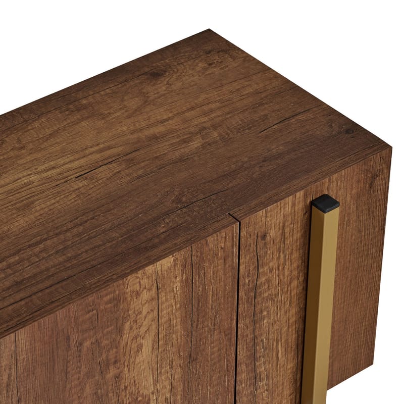 Nexus TV-bänk 180 cm - Barok Walnut Gold - Möbler - Tv möbel & mediamöbel - Mediastativ & väggfäste