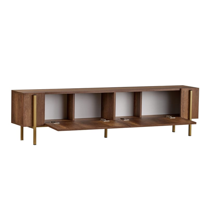 Nexus TV-bänk 180 cm - Barok Walnut Gold - Möbler - Tv möbel & mediamöbel - Mediastativ & väggfäste
