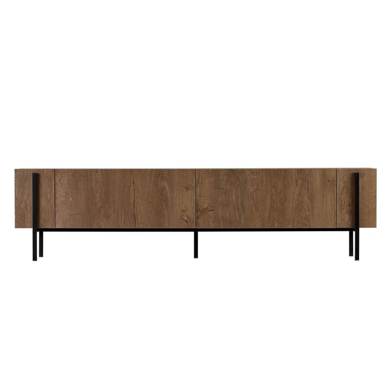 Nexus TV-bänk 180 cm - Kafkas Oak och Black - Möbler - Tv möbel & mediamöbel - Mediastativ & väggfäste