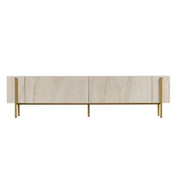 Nexus TV-bänk 180 cm - Travertin/guld - Möbler - Tv möbel & mediamöbel - TV bänk & mediabänk