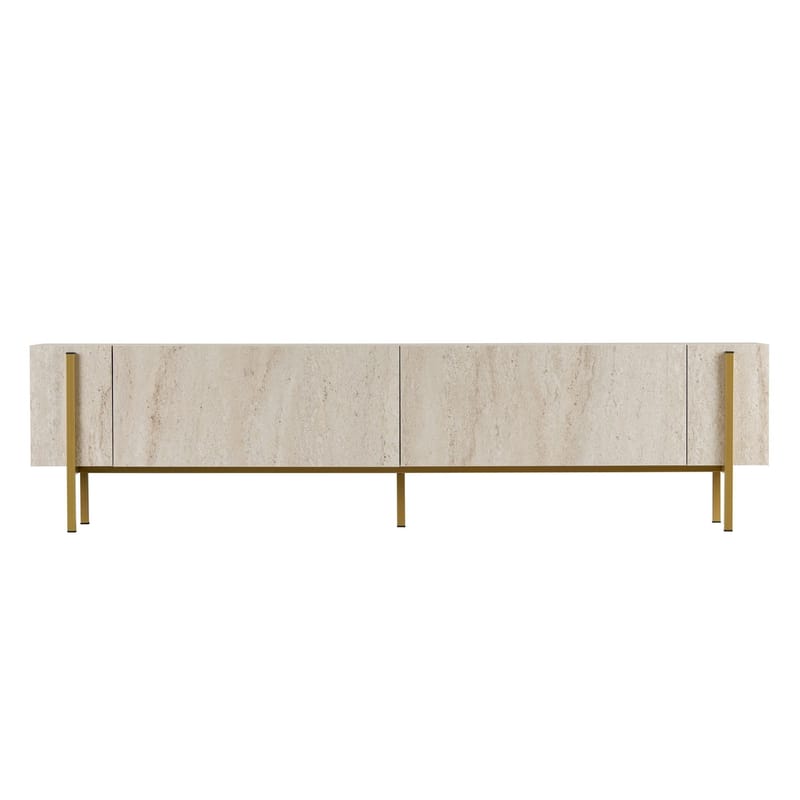 Nexus TV-bänk 180 cm - Travertin/guld - Möbler - Tv möbel & mediamöbel - TV bänk & mediabänk