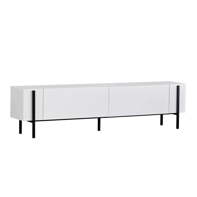 Nexus TV-bänk 180 cm - Wood Black och Black - Möbler - Tv möbel & mediamöbel - Mediastativ & väggfäste