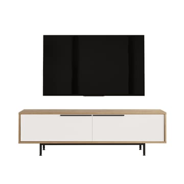 Nilena TV-bänk 160x45,1x35,5 cm - ek, vit - Möbler - Tv möbel & mediamöbel - TV bänk & mediabänk