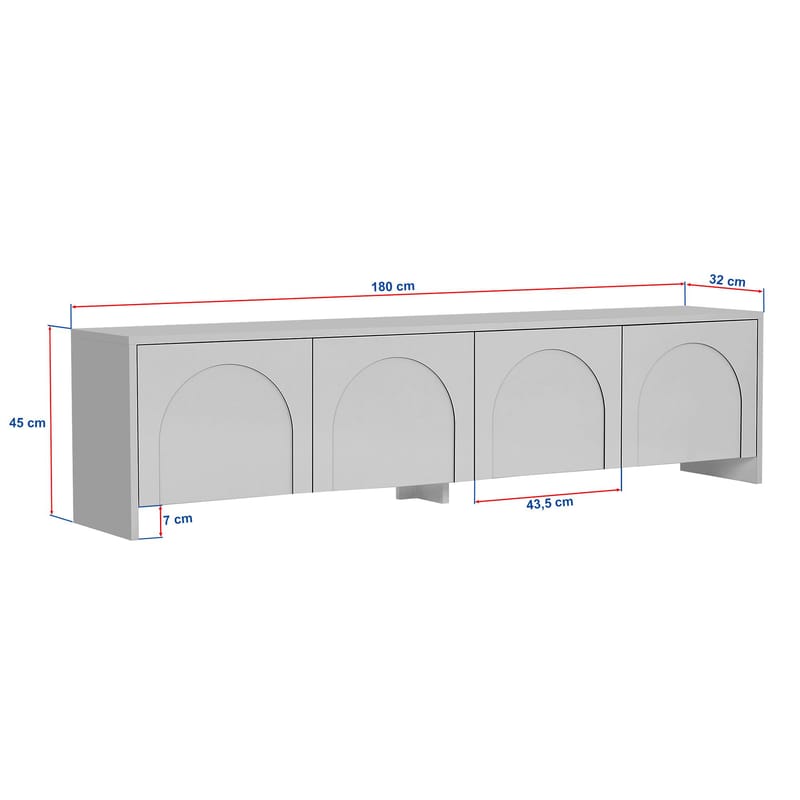 Nomira TV-bänk 180 cm - Atlas - Möbler - Tv möbel & mediamöbel - Mediastativ & väggfäste