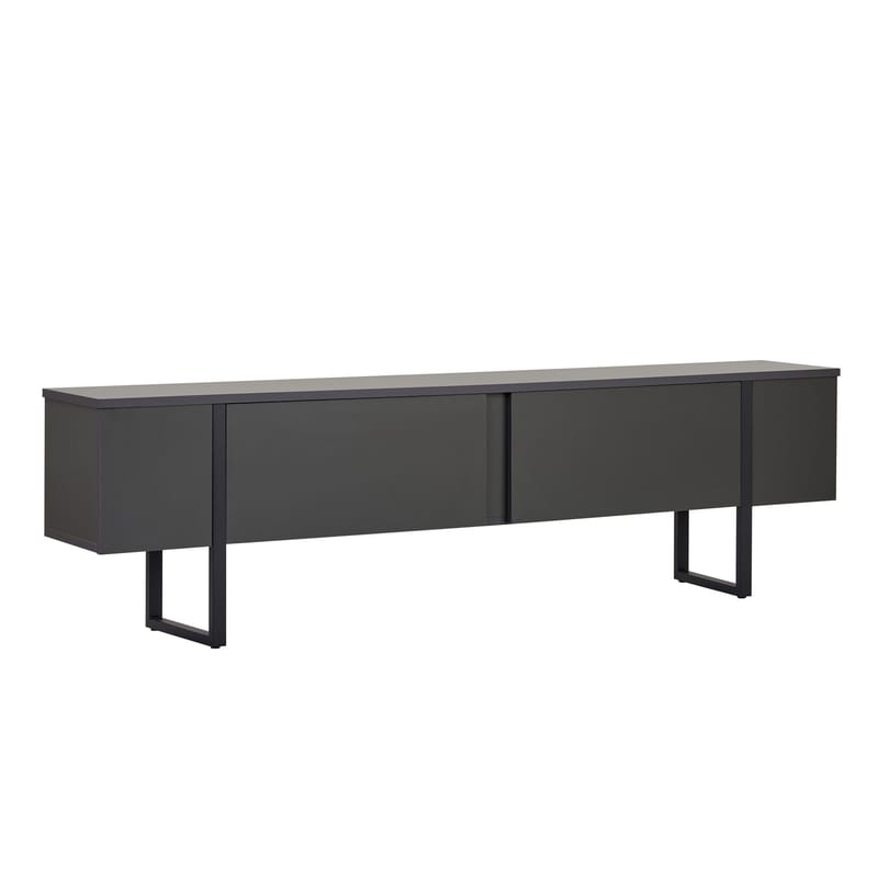 Nopira TV-bänk 180 cm, Antracit/Svart