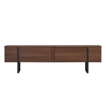 Nopira TV-bänk 180 cm - Valnöt och svart - Möbler - Tv möbel & mediamöbel - TV bänk & mediabänk