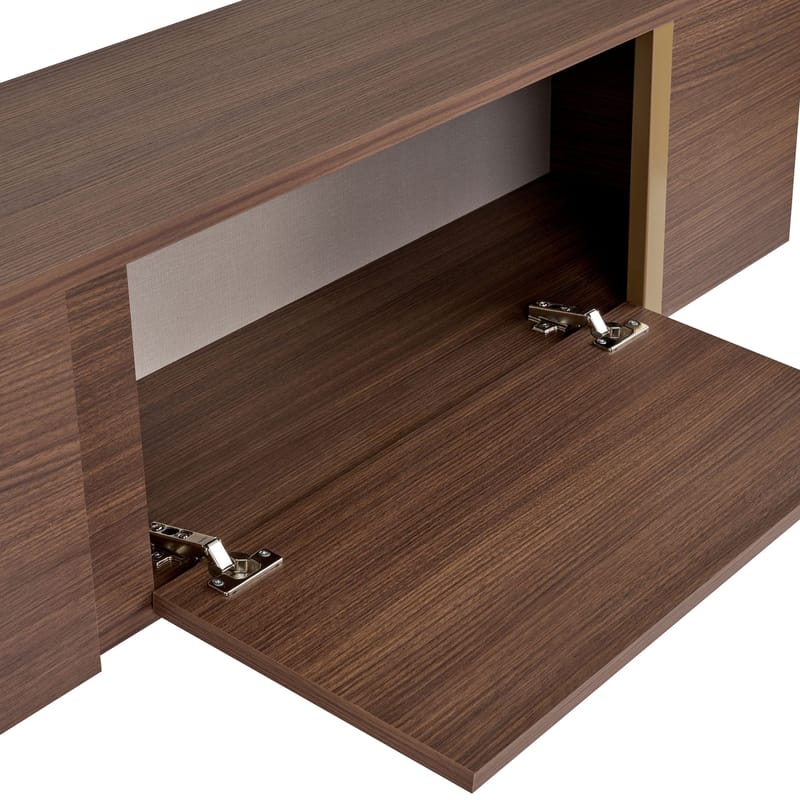 Nopira TV-bänk 180 cm - Valnöt/guld - Möbler - Tv möbel & mediamöbel - TV bänk & mediabänk