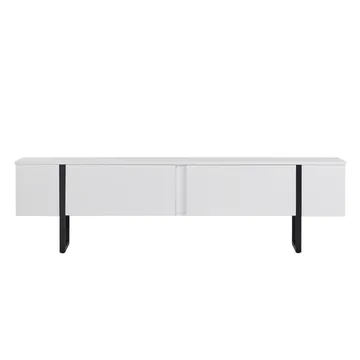 Nopira TV-bänk 180 cm - Vit och svart - Möbler - Tv möbel & mediamöbel - TV bänk & mediabänk