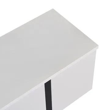 Nopira TV-bänk 180 cm - Vit och svart - Möbler - Tv möbel & mediamöbel - TV bänk & mediabänk