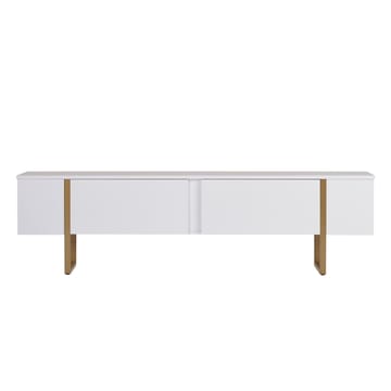 Nopira TV-bänk 180 cm - Vitt/guld - Möbler - Tv möbel & mediamöbel - TV bänk & mediabänk