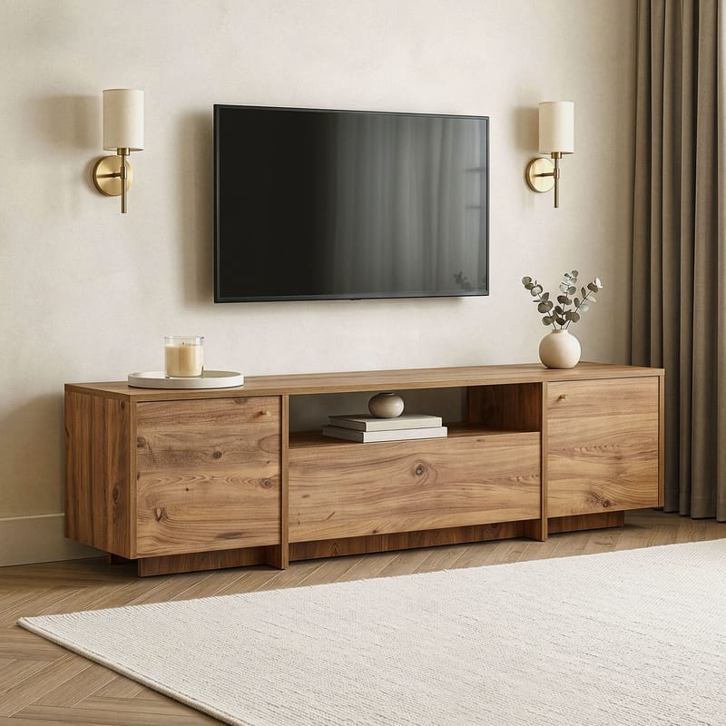 Nover TV-bänk 180x46x35 cm - Atlantic Pine - Möbler - Tv möbel & mediamöbel - TV bänk & mediabänk