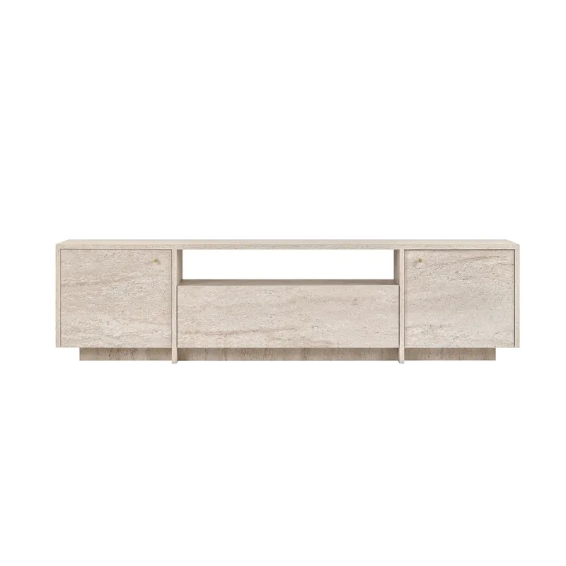Nover TV-bänk 180x46x35 cm - Travertin - Möbler - Tv möbel & mediamöbel - TV bänk & mediabänk