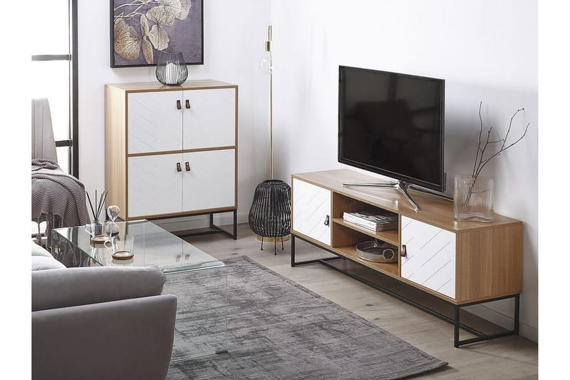 Nueva TV-bänk 150x40 cm - Trä/natur - TV bänk & mediabänk