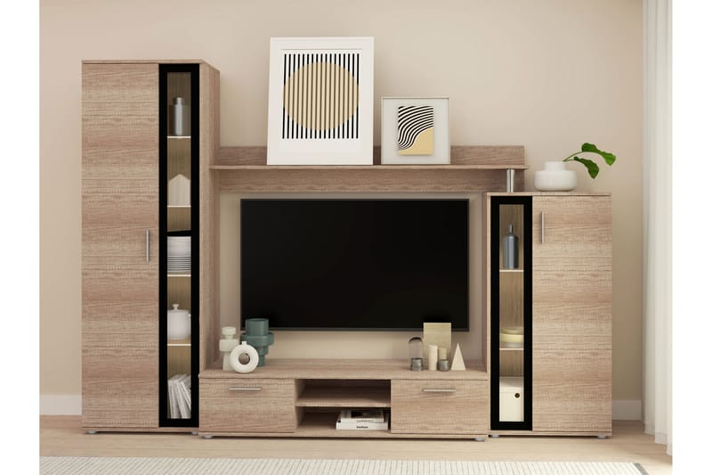 Olerum Tv-möbelset 256x40 cm - Natur - Möbler - Tv möbel & mediamöbel - TV-möbelset