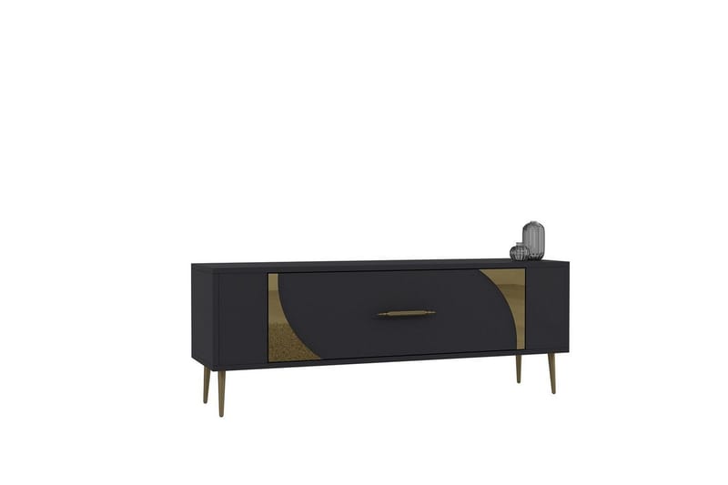 Olyra Tv-bänk 120 cm - Antracit/Guld - Möbler - Tv möbel & mediamöbel - TV bänk & mediabänk