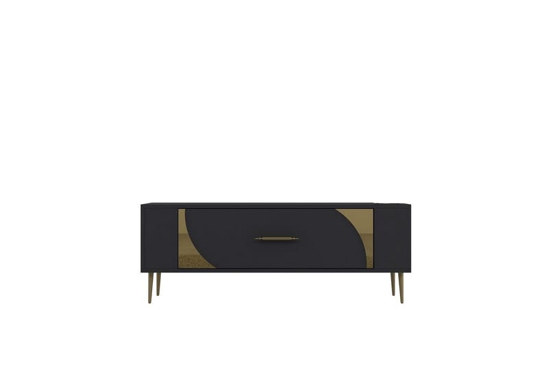 Olyra Tv-bänk 120 cm - Antracit/Guld - Möbler - Tv möbel & mediamöbel - TV bänk & mediabänk