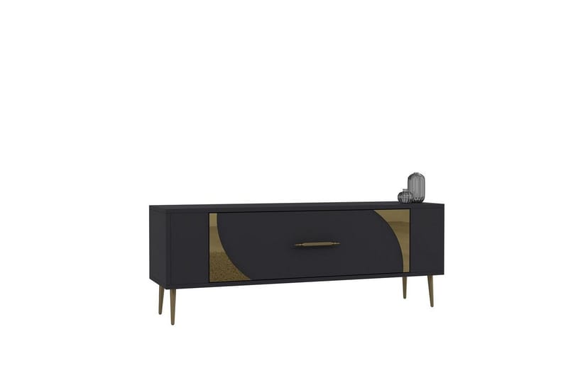 Olyra Tv-bänk 120 cm - Antracit/Guld - Möbler - Tv möbel & mediamöbel - TV bänk & mediabänk