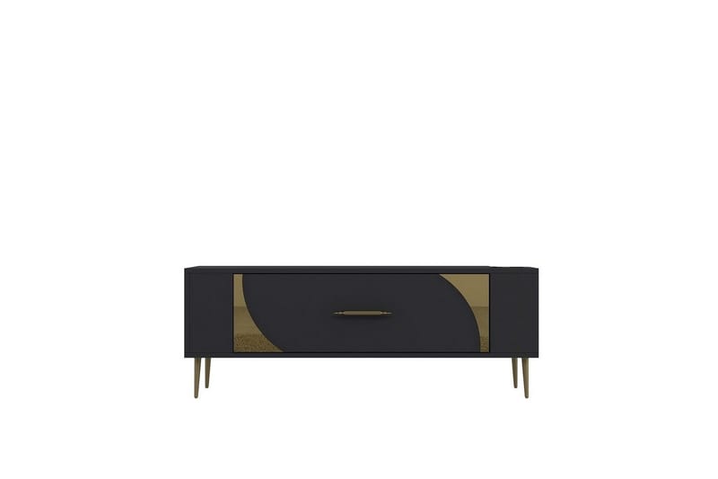 Olyra Tv-bänk 120 cm - Antracit/Guld - Möbler - Tv möbel & mediamöbel - TV bänk & mediabänk
