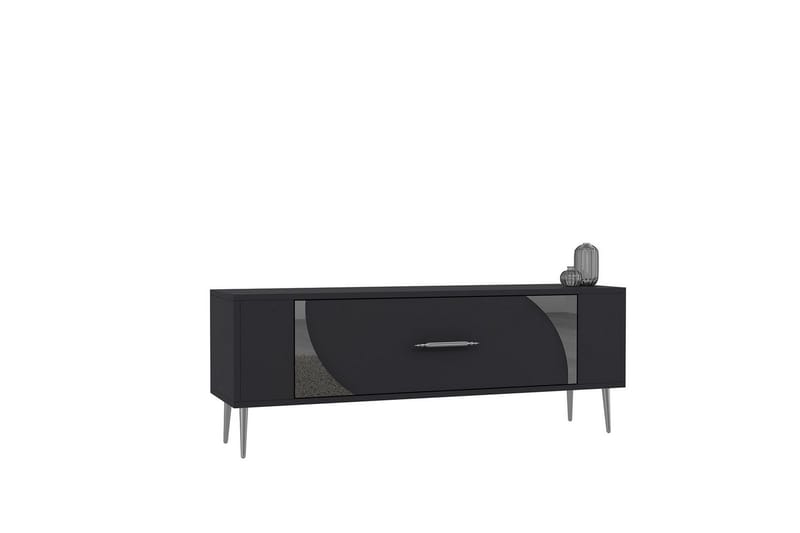 Olyra Tv-bänk 120 cm - Antracit/Silver - Möbler - Tv möbel & mediamöbel - TV bänk & mediabänk