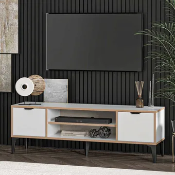 Olyros Tv-bänk 140 cm - Vit - Möbler - Tv möbel & mediamöbel - TV bänk & mediabänk