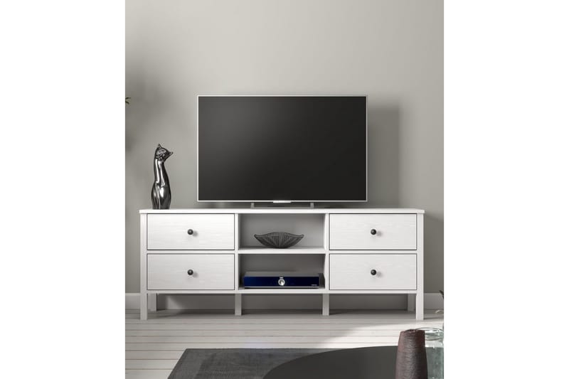 Olyros Tv-bänk 160 cm - Natur/Vit - Möbler - Tv möbel & mediamöbel - TV bänk & mediabänk