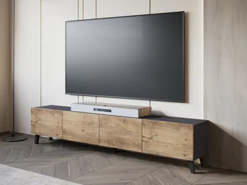 Orvik Tv-bänk 190 cm - grå, brun - Möbler - Tv möbel & mediamöbel - TV bänk & mediabänk