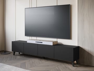 Orvik Tv-bänk 190 cm - svart - Möbler - Tv möbel & mediamöbel - TV bänk & mediabänk