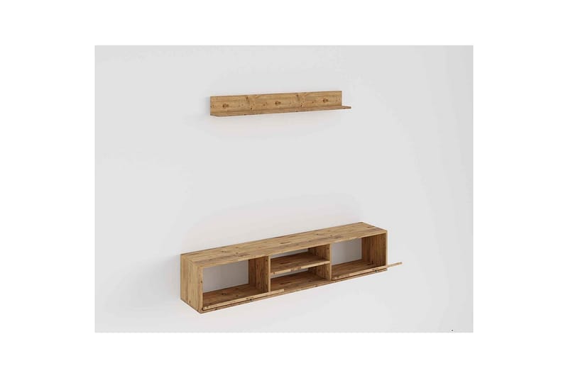 Palgrave Tv-hylla 180 cm - Ek - Möbler - Tv möbel & mediamöbel - TV hylla