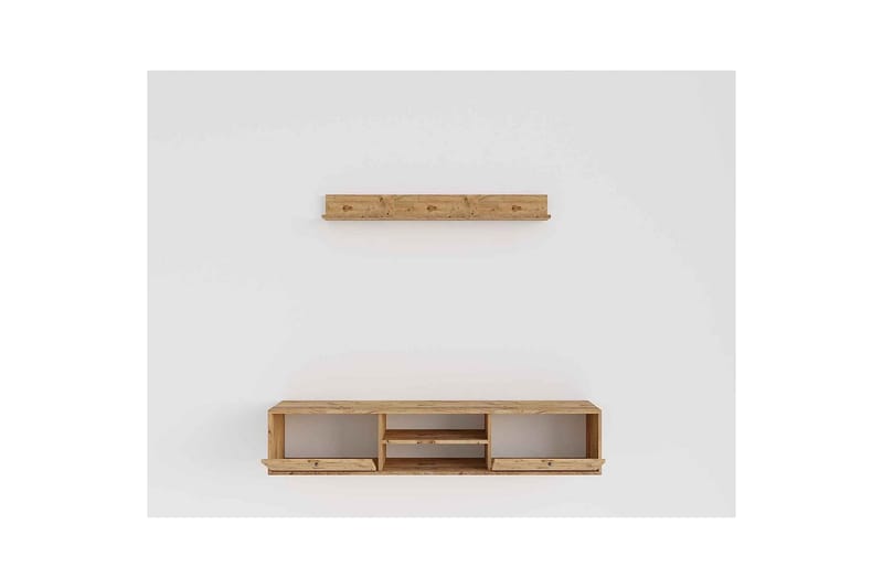 Palgrave Tv-hylla 180 cm - Ek - Möbler - Tv möbel & mediamöbel - TV hylla