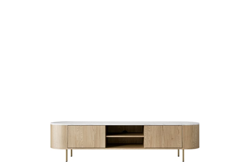 Pantego Tv-bänk 184x40 cm - Vit - Möbler - Tv möbel & mediamöbel - TV bänk & mediabänk