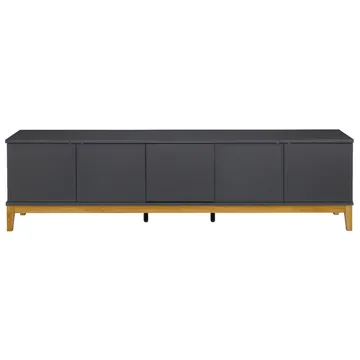 Pelle Tv-bänk 200 cm - Grå / Wotan-ek - Möbler - Tv möbel & mediamöbel - TV bänk & mediabänk