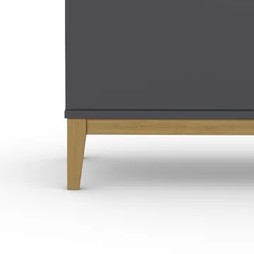 Pelle Tv-bänk 200 cm - Grå / Wotan-ek - Möbler - Tv möbel & mediamöbel - TV bänk & mediabänk