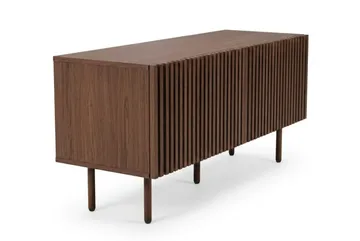 Peyra Ribbad Tv-bänk 120 cm - Valnöt - Möbler - Tv möbel & mediamöbel - TV bänk & mediabänk