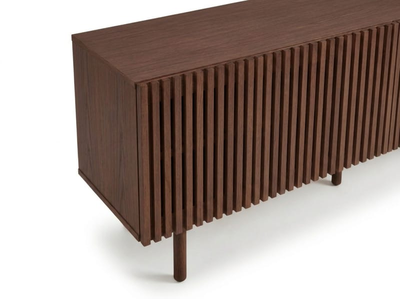 Peyra Ribbad Tv-bänk 160 cm - Valnöt - Möbler - Tv möbel & mediamöbel - TV bänk & mediabänk