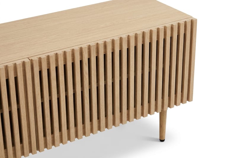 Peyra Ribbad Tv-bänk 200 cm - Natur - Möbler - Tv möbel & mediamöbel - TV bänk & mediabänk