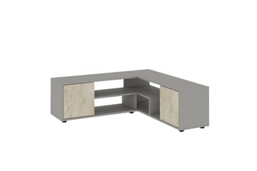 Pienk Tv-bänk 125 cm - Grå/Travertin - Möbler - Tv möbel & mediamöbel - TV bänk & mediabänk