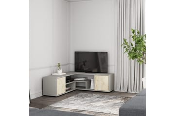 Pienk Tv-bänk 125 cm - Grå/Travertin - Möbler - Tv möbel & mediamöbel - TV bänk & mediabänk