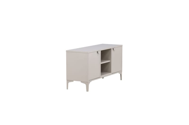 Piring Golvstående TV-bänk 120 cm med Förvaring i Metall - Beige - Möbler - Tv möbel & mediamöbel - TV bänk & mediabänk