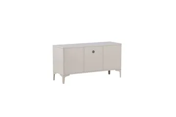 Piring Golvstående TV-bänk 120 cm med Förvaring i Metall - Beige - Möbler - Tv möbel & mediamöbel - TV bänk & mediabänk