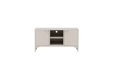 Piring Golvstående TV-bänk 120 cm med Förvaring i Metall - Beige - Möbler - Tv möbel & mediamöbel - TV bänk & mediabänk