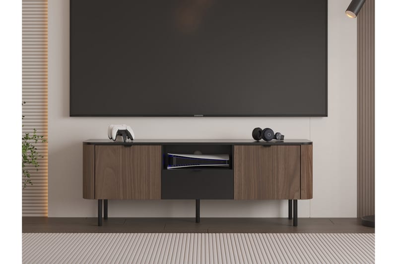 Pollena Tv-bänk 151x39 cm - Brun - Möbler - Tv möbel & mediamöbel - TV bänk & mediabänk