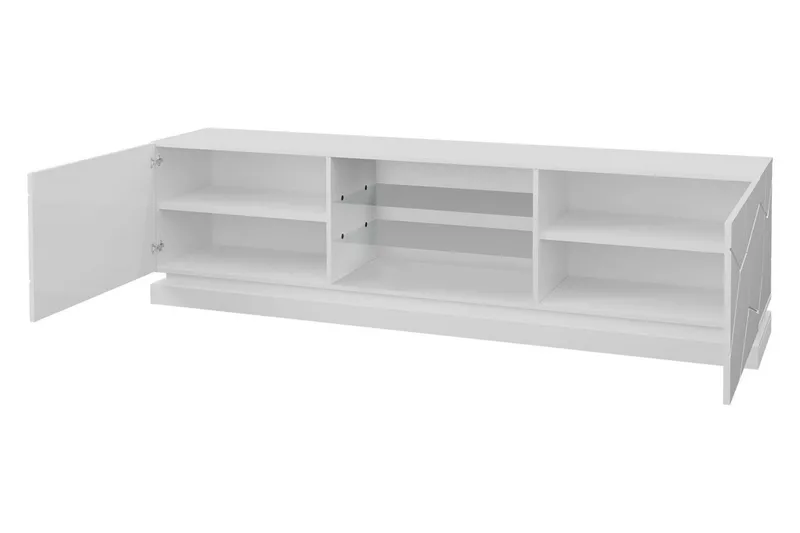 Qiu Tv-bänk 200 cm - Vit - Möbler - Tv möbel & mediamöbel - TV bänk & mediabänk