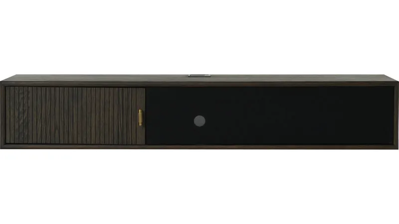 Råvika Vägghängd Tv-Bänk 133 cm - Brunlackad ek - Möbler - Tv möbel & mediamöbel - TV bänk & mediabänk